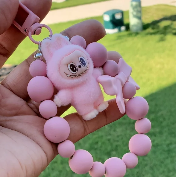 Keychain with Labubu inspiration for Bags, Keyrings Or Accessories Gifts - Picture 2 of 4